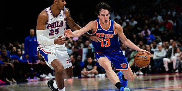 季前赛-马克西16分布伦森14分 尼克斯112-104击败76人